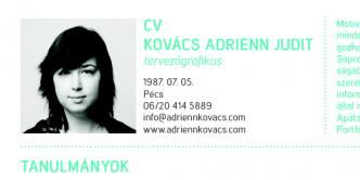 Kovács Adrienn CV, forrás: Kovács Adrienn