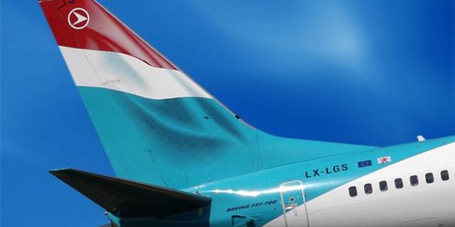 LuxAir repülőgép farok-grafika, forrás: Tattersfield