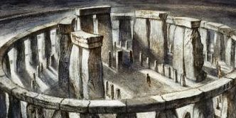 Látványos illusztráció a helyszínről, forrás: English Heritage